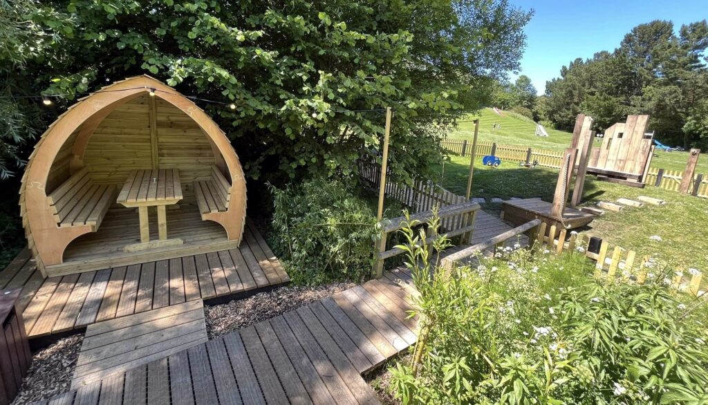 Ulwell Holiday Park Beer Garden Pods