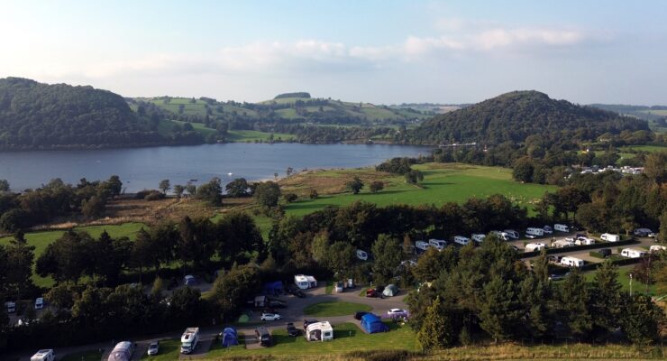 View over Park Foot Holiday Park in Pooley Bridge